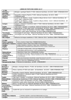 libros de secundaria curso 16-17