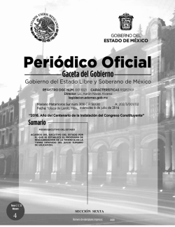 Acuerdo del Ejecutivo del Estado por el que se establece el