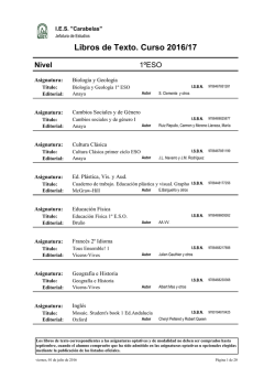 libros de texto curso 16-17