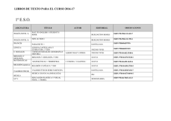 Libros de texto curso 2016-2017