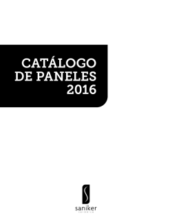 catálogo de paneles 2016
