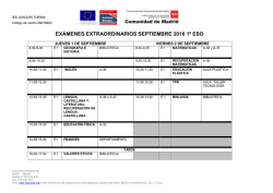 Exámenes septiembre 16