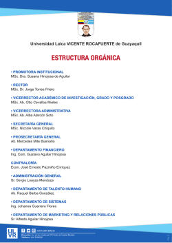 estructura organica - Universidad Laica Vicente Rocafuerte de