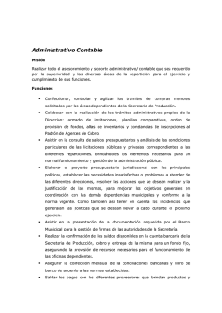 Administrativo Contable - Municipalidad de Rosario