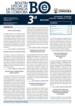 Sociedades &ndash; Personas Jur&iacute;dicas &ndash; Asambleas y Otras