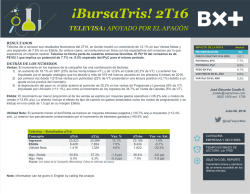 ¡BursaTris! 2T16 - Blog Grupo Financiero BX+
