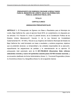 para el ejercicio fiscal 2016.