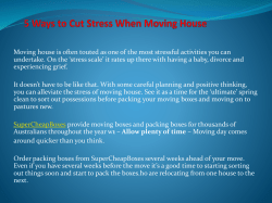 5 Ways to Cut Stress When Moving House