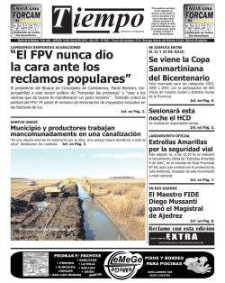 “El FPV nunca dio la cara ante los reclamos populares”