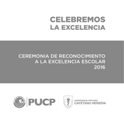 celebremos - Zona Escolar | Pontificia Universidad Católica del Perú