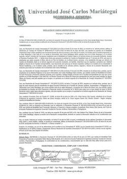 Page 1 Universidad José Carlos SEGREARIA GENERAL