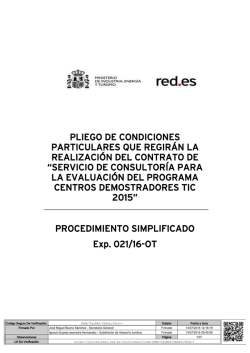 Licitación pública Red.es estudio mercado