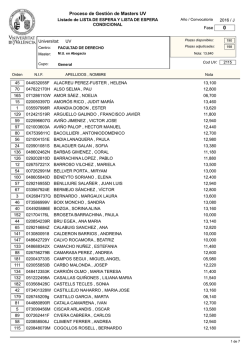 Proceso de Gesti&oacute;n de Masters UV