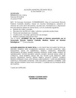 Acuerdos 11 de Marzo 2016 - Alcaldía Municipal de Santa Tecla