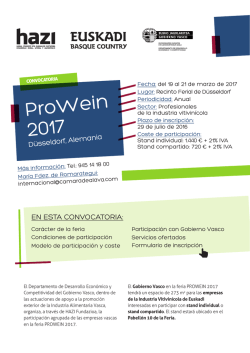 ProWein 2017 - Euskadi.eus