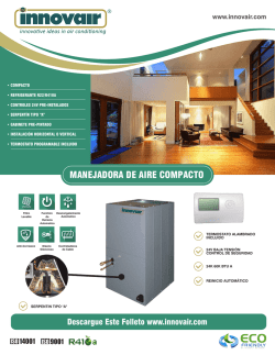 Innovair DXC Air Handler Brochure Spanish