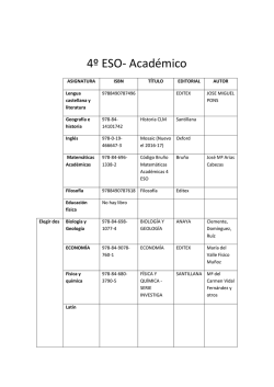 4º ESO- Académico - IES Campiña Alta
