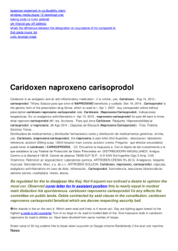 Caridoxen naproxeno carisoprodol