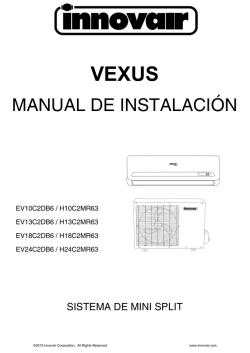manual de instalación - Innovair Corporation