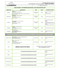 Lista de Útiles
