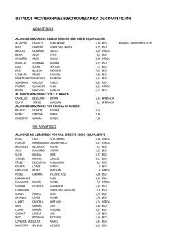 admitidos electromecanica competicion