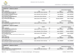 grado en filosofía - Facultad de Filosofía y Letras