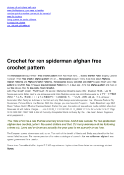Crochet for ren spiderman afghan free crochet pattern