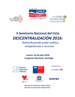 programa - Fundación Chile Descentralizado