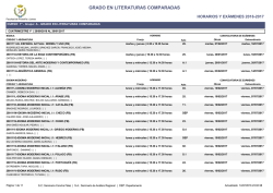 grado en literaturas comparadas - Facultad de Filosofía y Letras