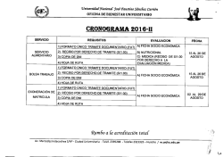 cronograma 2016-ii - Universidad Nacional José Faustino Sánchez