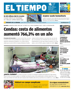 Cendas: cesta de alimentos aument&oacute; 766,3% en un a&ntilde;o