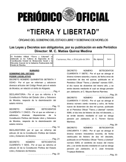 Click para ver Publicaci&oacute;n - Peri&oacute;dico Oficial