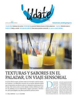 texturas y sabores en el paladar, un viaje sensorial