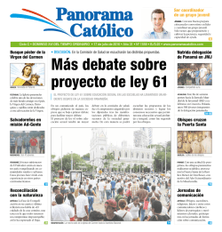 M&aacute;s debate sobre - Panorama Cat&oacute;lico