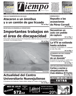 Importantes trabajos en el área de discapacidad