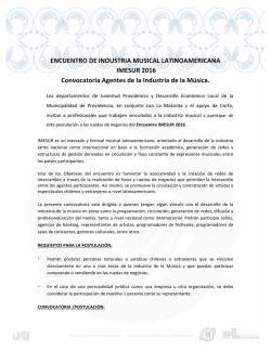 Bases Encuentro IMESUR Convocatoria Agentes. v03