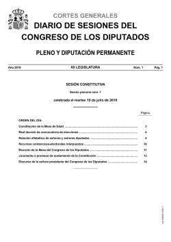 Núm. 1 - Congreso de los Diputados