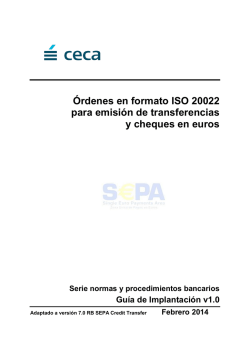 XML ISO 20022 - Bankia Empresas