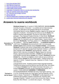 Answers to suena workbook