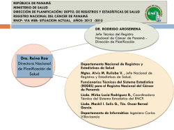 El Registro Nacional del Cáncer de Panamá