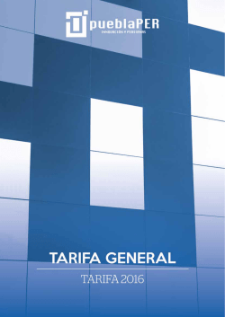 Tarifa general 2016