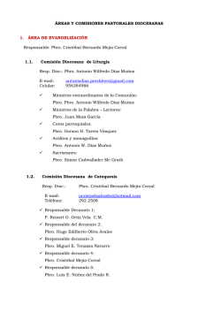Comisiones - Di&oacute;cesis de Lur&iacute;n