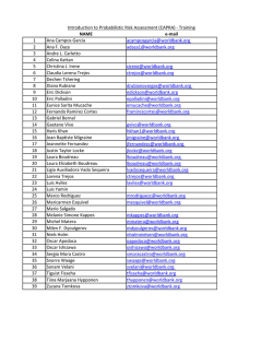 NAME e-mail 1 Ana Campos Garcia acamposgarcia