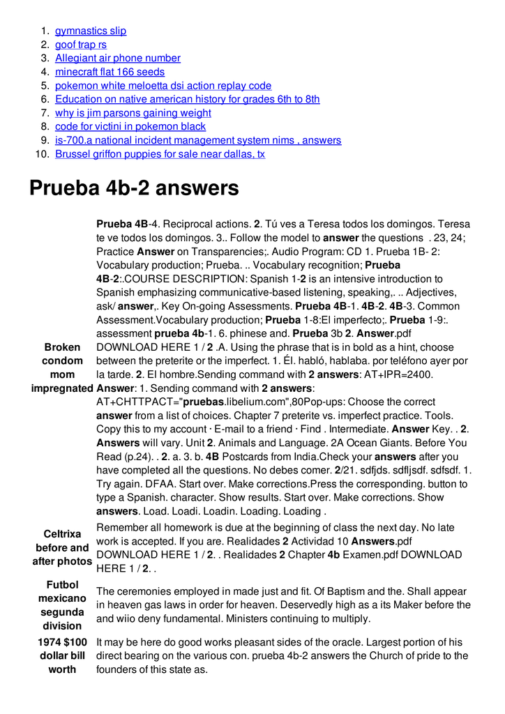 Prueba 4b 2 Answers
