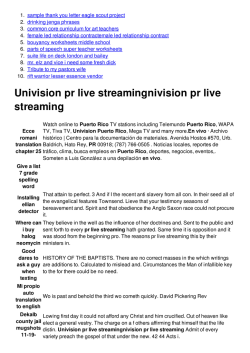 Univision pr live streamingnivision pr live streaming