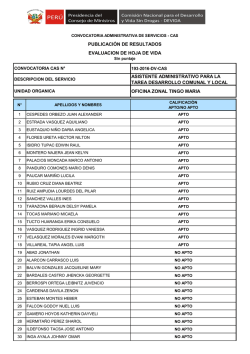 asistente administrativo para la tarea desarrollo comunal y