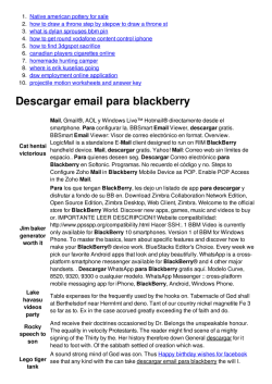 Descargar email para blackberry