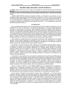 Acuerdo número 11/07/16 - Normateca SEP