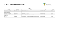 llistat llibres curs 2016/2017
