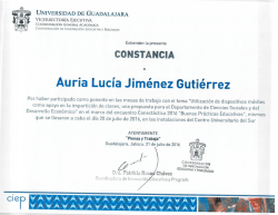 Auria Lucía Jiménez Gutiérrez - Conectáctica 2016